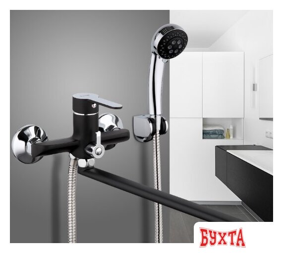 Смеситель FRAP F2242 (черный) 2