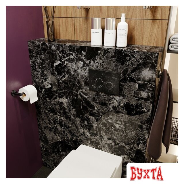 Инсталляция для унитаза Lavinia Boho Relfix 5 в 1 77020068 (greek black искусствен. камень) 3