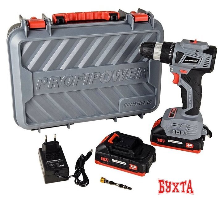 Дрель-шуруповерт Profipower MKBL-18BT (с 2-мя АКБ, кейс)