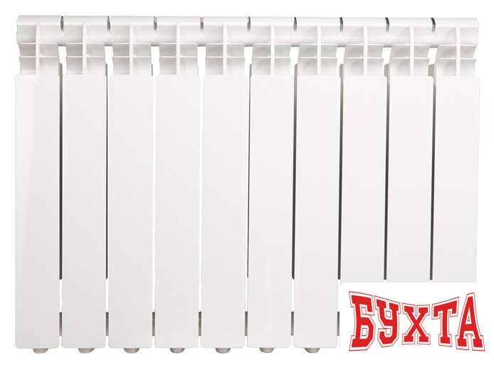 Алюминиевый радиатор Standard Hidravlika Classic 100 500 мм (12 секций, белый) 3