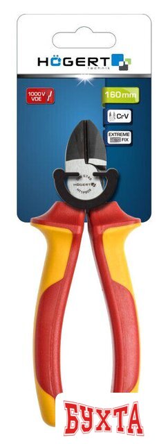 Кусачки боковые (бокорезы) Hoegert Technik HT1P909 4