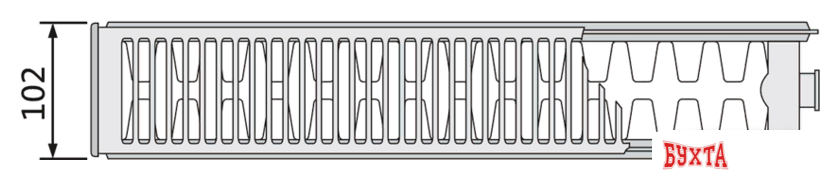 Стальной панельный радиатор Standard Hidravlika тип 22 500x800 (белый) 4