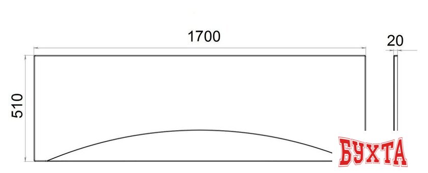 Фронтальный экран под ванну Triton Gamma / Стандарт / Ультра / Европа 170 2