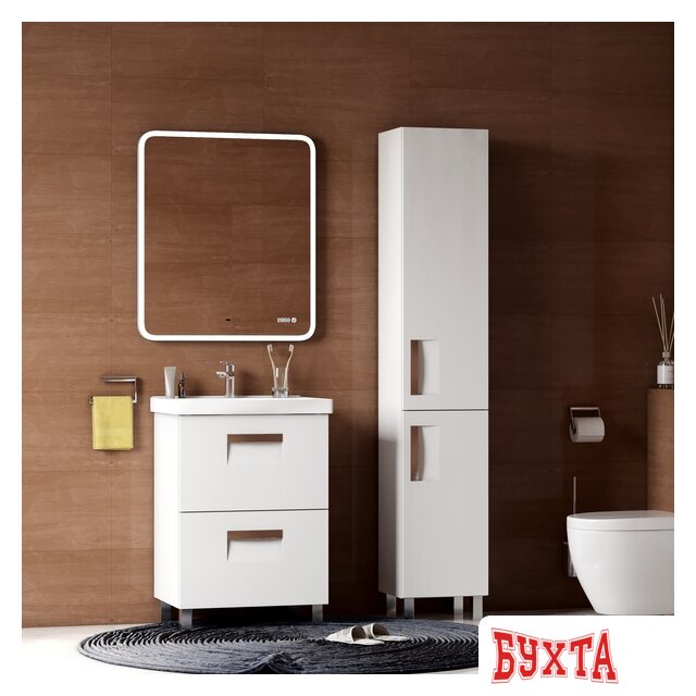 Мебель для ванных комнат Briz Зеркало Софи 60*80 с подсветкой и часами 3