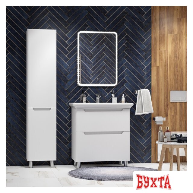 Мебель для ванных комнат Briz Зеркало Альби 70*80 с подсветкой 3