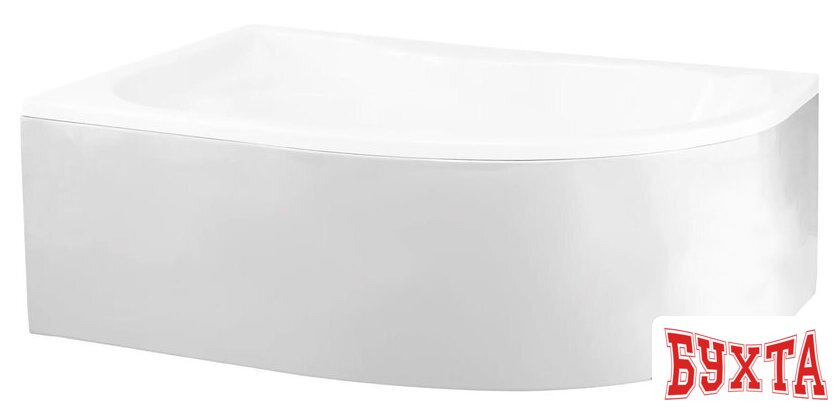 Фронтальный экран под ванну Polimat Dora 170x110 00316 (белый)