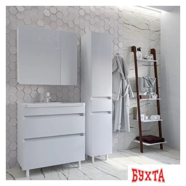 Мебель для ванных комнат Axus Тумба под умывальник Ромеро 60 (белый) 3