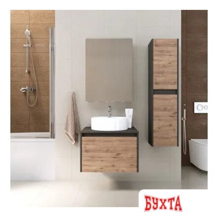 Мебель для ванных комнат Axus Тумба под умывальник Бурэ 60 4