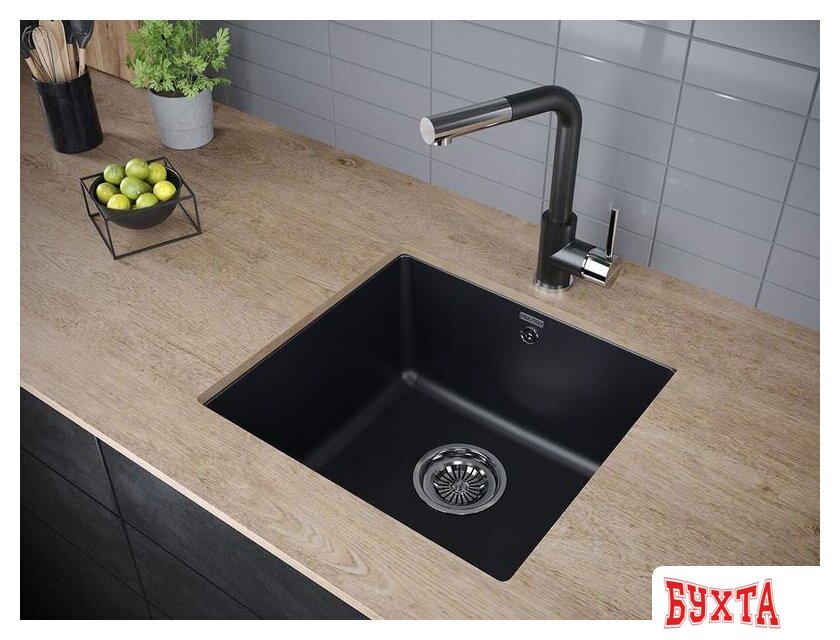 Кухонная мойка Paulmark Gera 50 PM104546-BLM 2