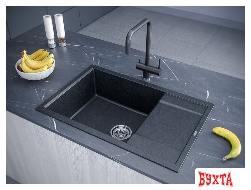 Кухонная мойка Paulmark Flugen 60 PM317850-BLM 3