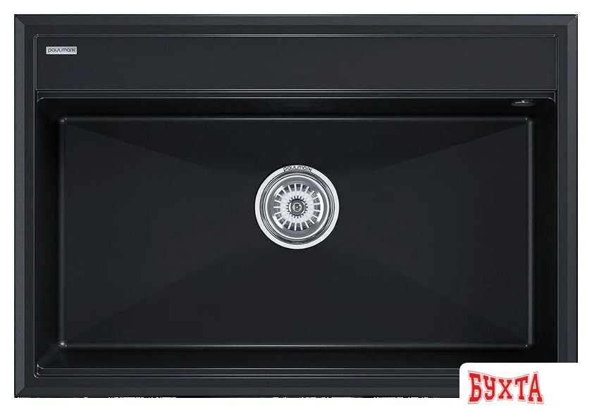 Кухонная мойка Paulmark Stepia 80 PM117551-BLM (черный металлик)