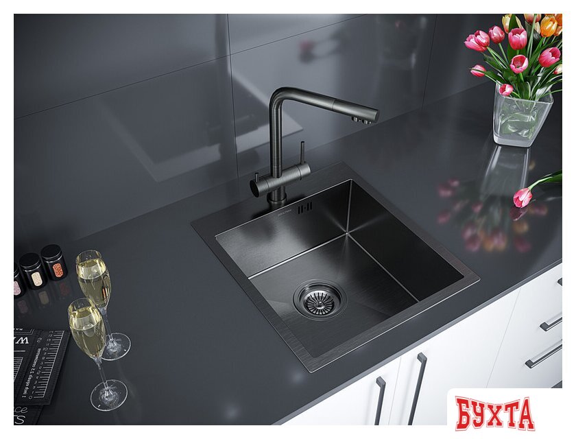 Кухонная мойка Paulmark Kroner 45 PM214551-GM 3