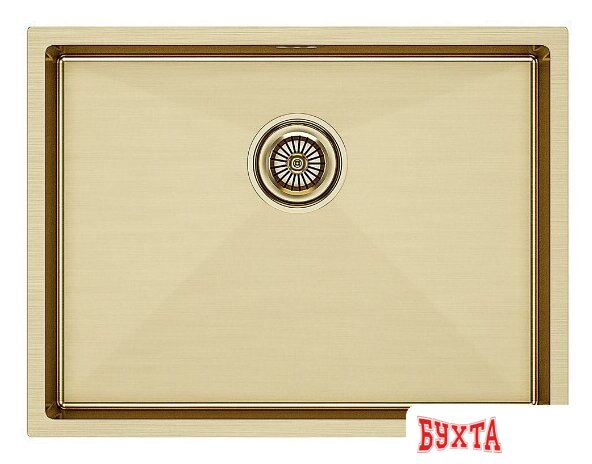 Кухонная мойка Paulmark Next 58 Uni PM215844-BG (золото/брашированное золото)