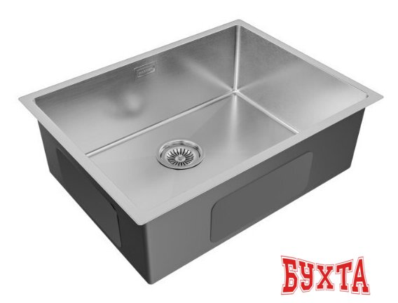 Кухонная мойка Paulmark Next 58 Uni PM215844-BS (стальной/брашированная сталь) 2