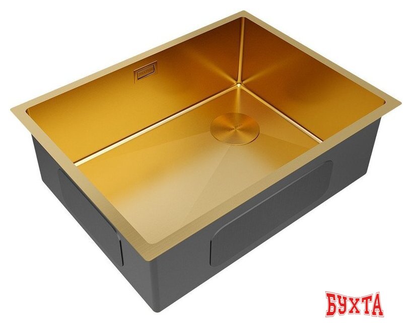 Кухонная мойка Paulmark NEXT-SKEW 58 Uni PM885844-BG (золото/брашированное золото) 2