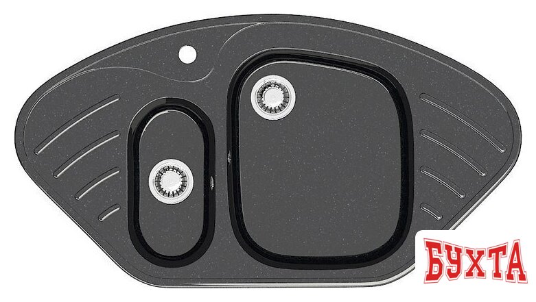 Кухонная мойка MARRBAXX Карельский камень модель 23/Q4 F023Q004 (черный)