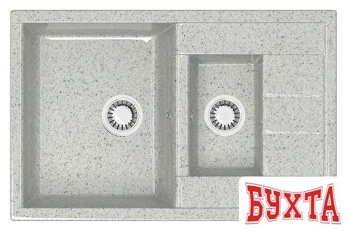 Кухонная мойка MARRBAXX Карельский камень модель 210/Q10 F210Q010 (серый/светло-серый)