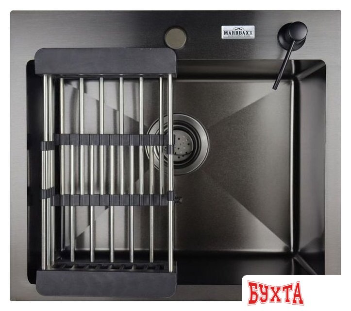 Кухонная мойка MARRBAXX B5044-R (черный/графит) 2