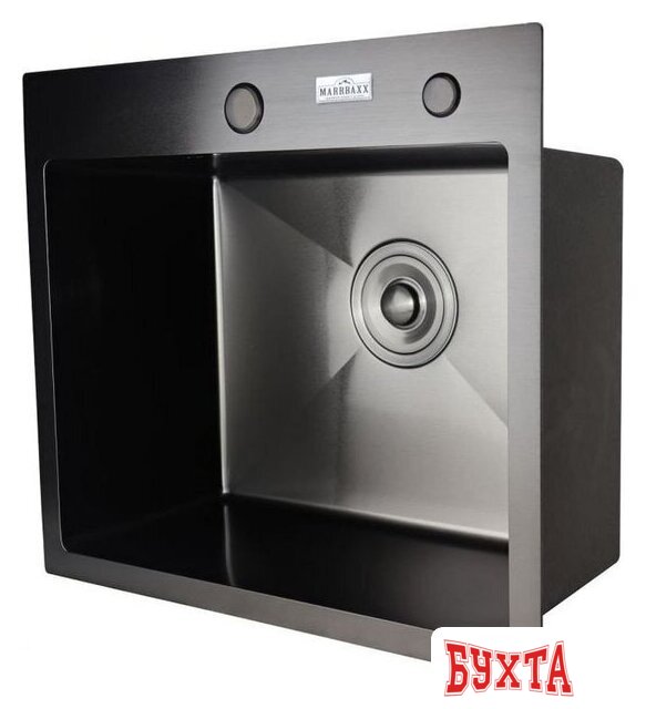 Кухонная мойка MARRBAXX B5044-R (черный/графит) 4