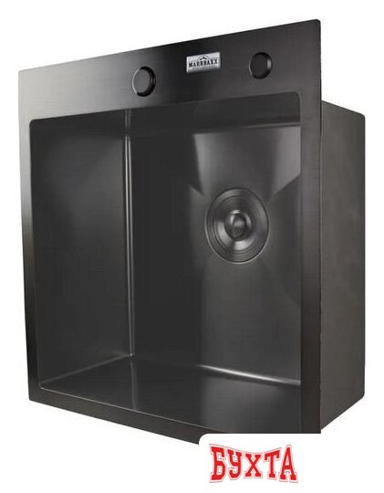 Кухонная мойка MARRBAXX B5050-R Decor (черный/графит) 4