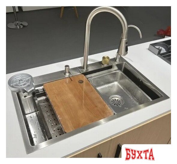 Кухонная мойка MARRBAXX C7546-R Decor C7546-DMR (нержавеющая сталь)