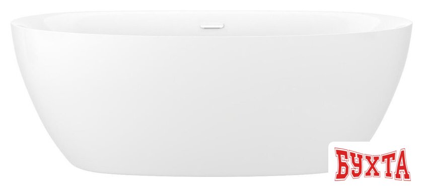 Ванна Wellsee Enjoy e Amedeo 175x83 23740102R (отдельностоящая ванна белый глянец, экран, ножки, сифон-автомат глянцевый белый)